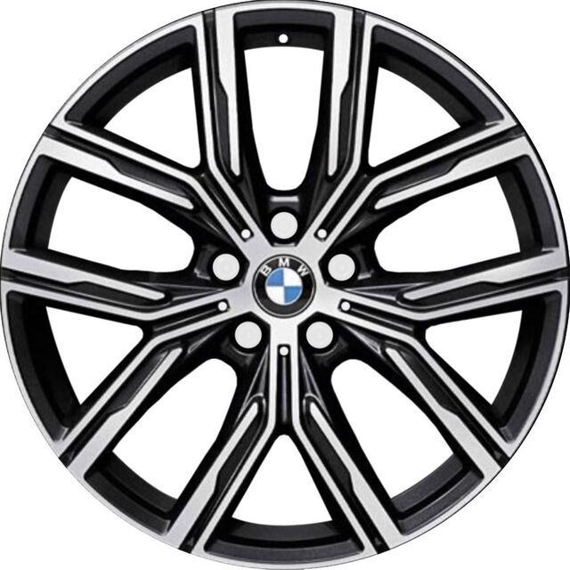 36116883525 - : BMW OEM 783 WHEEL IN JET BLACK W/ BURNISHED FACE 19" - FRONT for BMW: 230i, 230i xDrive, M2, M240i, M240i xDrive Image
