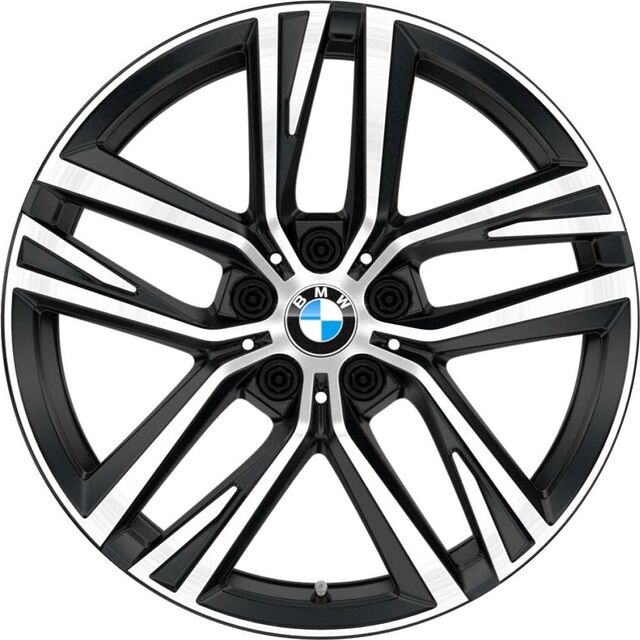 36116896768 - : BMW OEM 853 WHEEL IN GUNMETAL GREY W/ BURNISHED FACE 18" for BMW: 430i Gran Coupe, 430i xDrive Gran Coupe Image