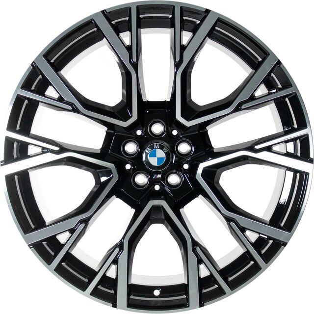2020-2023 BMW X5 Bmw Oem 809m Wheel In Jet Black W/ Burnished Face