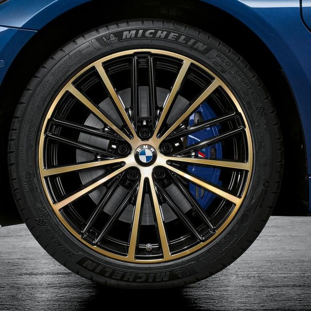 36115A2AF10 - : BMW OEM 635M COMPLETE WHEEL AND TIRE SET IN NIGHT GOLD 19" for BMW: 540i Image
