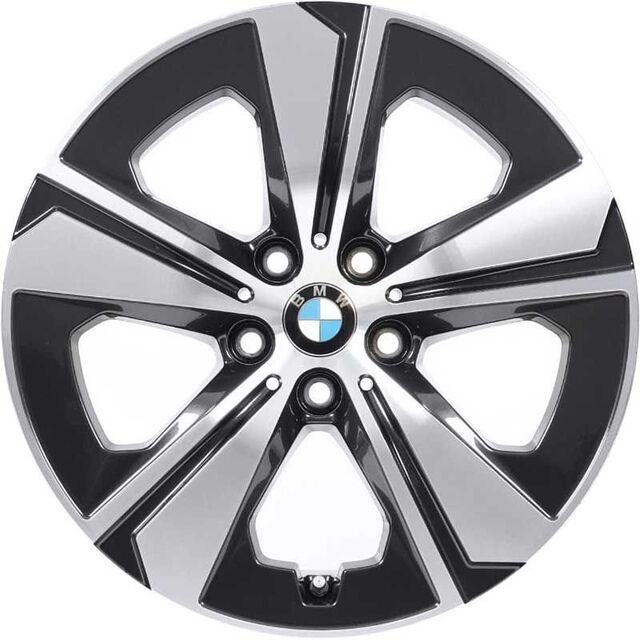 36116896764 - : BMW OEM 852 WHEEL IN MIDNIGHT GREY W/ SILVER INSERTS for BMW Image