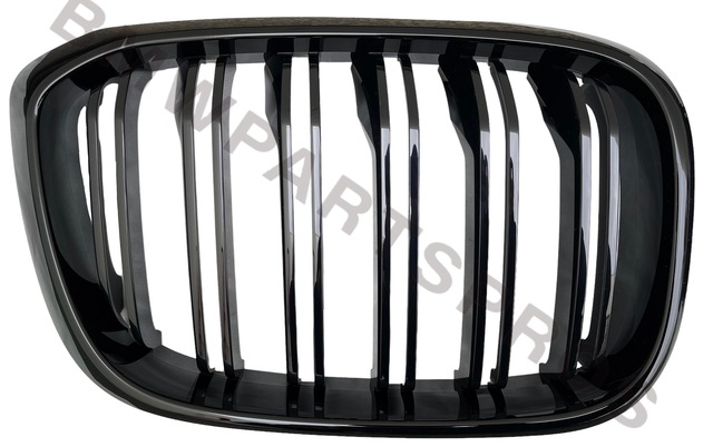 51118098092 - : BMW OEM X4M FRONT GRILLE IN SHADOW-LINE GLOSS BLACK - RIGHT for BMW: X4 Image