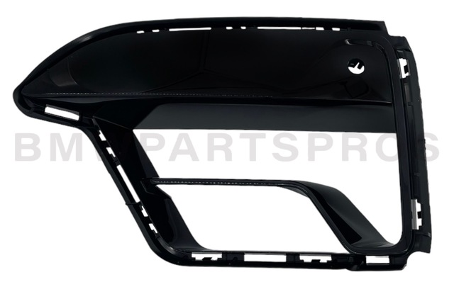 51118746627 - : BMW OEM FRONT AIR DUCT TRIM IN SHADOW-LINE BLACK - LEFT for BMW: 530e, 530e xDrive, 530i, 530i xDrive, 540i, 540i xDrive, M5, M550i xDrive Image
