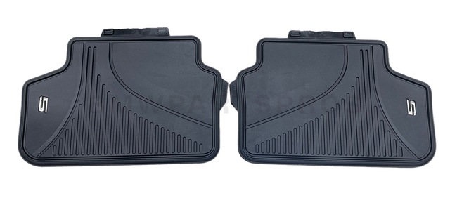 51472414219 - : BMW OEM ALL-WEATHER FLOOR MATS - REAR for BMW: 530i, 530i xDrive, 540d xDrive, 540i, 540i xDrive, M5, M550i xDrive Image