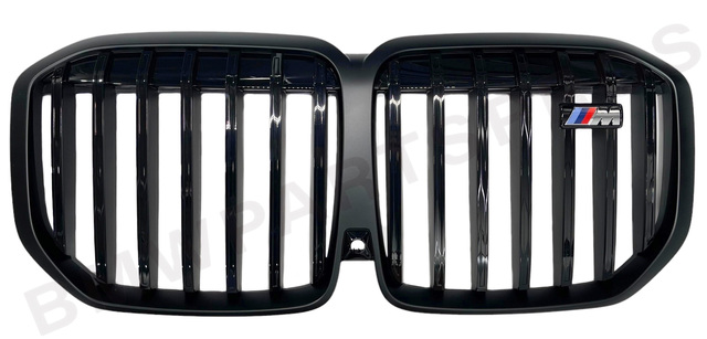 51135A23E88 - : BMW OEM GRILLE IN MATTE BLACK WITH M BADGE for BMW: X7 Image