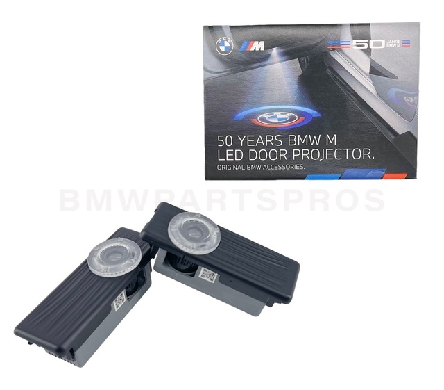63315A64CE6 - : BMW OEM 50TH ANNIVERSARY DOOR PROJECTORS - 68MM for BMW: 840i, M5, M550i xDrive Image