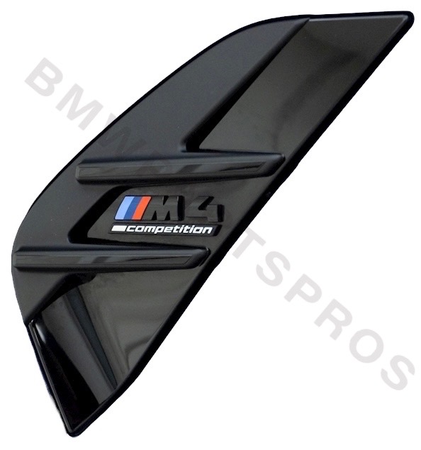 51138074925 - : BMW OEM AIR BREATHER IN HIGH GLOSS BLACK - LEFT for BMW: M4 Image