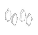 64208920 - Brakes: Parts Kit, Brakepad for Mercedes-Benz: SLK55 AMG Image