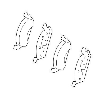 4206204 - : Disk Brake Pad for Mercedes-Benz Image