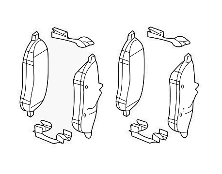 74209720 - : Brake Pads Front for Mercedes-Benz Image