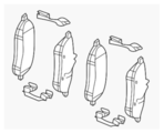4209004 - Brake System: Disk Brake Pad for Mercedes-Benz Image