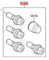 LR155113 - Wheels: Locking Wheel Bolts - Silver Finish for Land Rover: Range Rover, Range Rover Sport Image