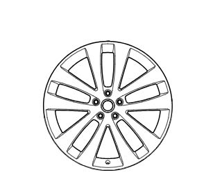 LR185895 - Wheels: 21" Style 5137 for Land Rover: Range Rover Evoque Image