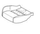 HGB500050 - Body: Seat Cushion Pad for Land Rover: Range Rover Sport Image
