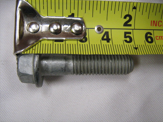 11515768 - Steering: Intermediate Shaft Bolt for Buick: Riviera | Cadillac: Escalade, Escalade EXT, Seville | Chevrolet: Avalanche 1500, Avalanche 2500, Camaro, Corvette, Impala, Monte Carlo, Silverado 1500, Silverado 1500 Classic, Silverado 1500 HD, Silverado 1500 HD Classic, Silverado 2500, Silverado 2500 HD, Silverado 2500 HD Classic, Silverado 3500, Silverado 3500 Classic, Silverado 3500 HD, Suburban 1500, Suburban 2500, Tahoe | GMC: Sierra 1500, Sierra 1500 Classic, Sierra 1500 HD, Sierra 1500 HD Classic, Sierra 2500, Sierra 2500 HD, Sierra 2500 HD Classic, Sierra 3500, Sierra 3500 Classic, Sierra 3500 HD, Yukon, Yukon XL 1500, Yukon XL 2500 Image