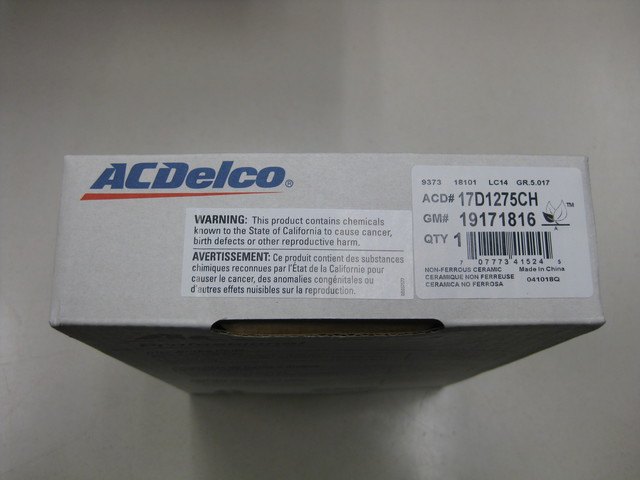 19427997 - : Ceramic Rear Disc Brake Pad Kit With Clips for GM Image