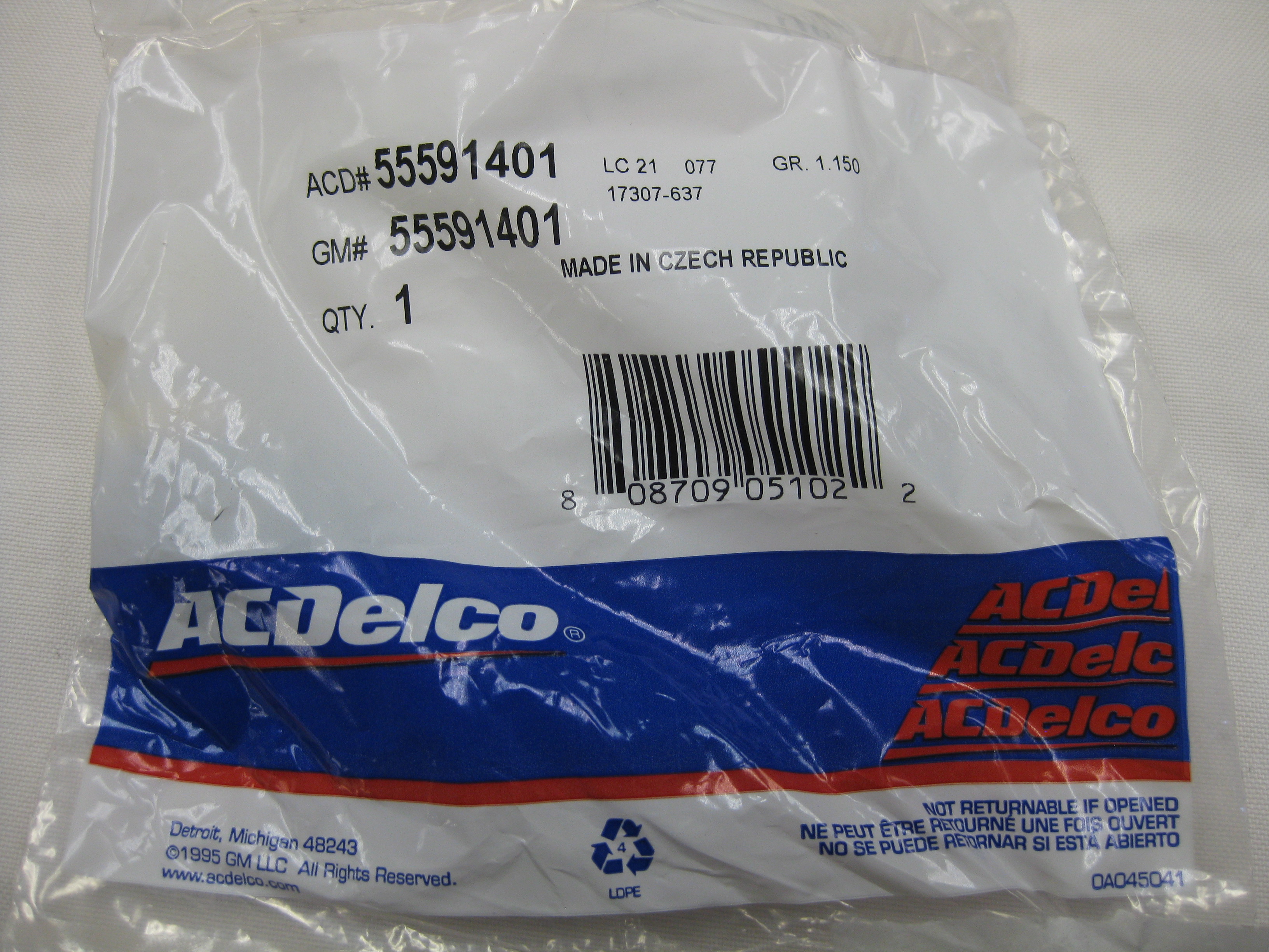 55591401 - Cooling System: Temp Sensor for GM Image