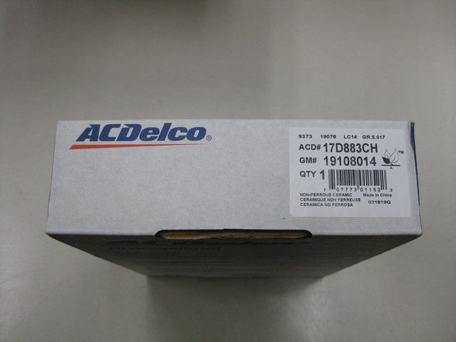 19428029 - : Ceramic Rear Disc Brake Pad Kit With Clips for GM Image