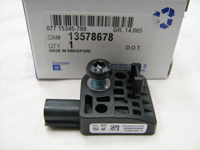 13578678 - : Side Impact Sens for Buick: Encore, LaCrosse | Cadillac: Escalade, Escalade ESV | Chevrolet: Caprice, Corvette, Silverado 1500, Silverado 1500 LD, Silverado 2500 HD, Silverado 3500 HD, Spark EV, SS, Suburban, Suburban 3500 HD, Tahoe, Trax | GMC: Sierra 1500, Sierra 1500 Limited, Sierra 2500 HD, Sierra 3500 HD, Yukon, Yukon XL Image