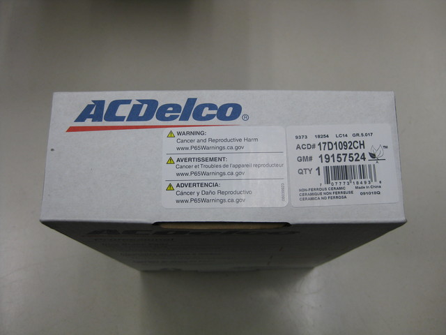 19427987 - : Ceramic Front Disc Brake Pad Kit With Clips for GM Image