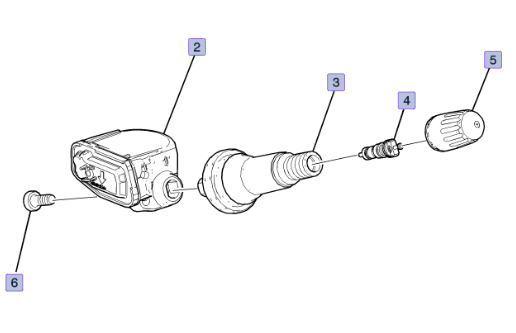 84413357 - Wheels: Tire Pressure Monitor (XL8 - 433 Mhz) for GM Image