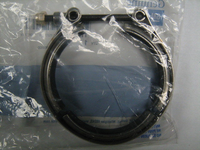 11611439 - Exhaust: Exhaust Clamp for Chevrolet: Blazer, C1500, C2500, C3500, Express 2500, Express 3500, Express 4500, K1500 Pickup, K2500 Pickup, K3500 Pickup, P30, Silverado 2500 HD, Silverado 2500 HD Classic, Silverado 3500, Silverado 3500 Classic, Silverado 3500 HD, Suburban C1500, Suburban C2500, Suburban K1500, Suburban K2500, Tahoe | GMC: C1500 Pickup, C2500 Pickup, C3500 Pickup, K1500 Pickup, K2500 Pickup, K3500 Pickup, P3500, Savana 2500, Savana 3500, Savana 4500, Sierra 2500 HD, Sierra 2500 HD Classic, Sierra 3500, Sierra 3500 Classic, Sierra 3500 HD, Suburban C1500, Suburban C2500, Suburban K1500, Suburban K2500, Yukon Image