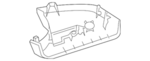 2928103500 - Driver Door: Cover Trim for Mercedes-Benz: GL350, GL450, GL550, GL63 AMG, GLE300d, GLE350, GLE400, GLE43 AMG, GLE450 AMG, GLE550e, GLE63 AMG, GLE63 AMG S, GLS350d, GLS450, GLS550, GLS63 AMG, ML250, ML350, ML400, ML550, ML63 AMG Image