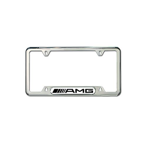 Q6880087 - Exterior: License Frame, Polished Stainless Steel for Mercedes-Benz: C230, C240, C250, C280, C300, C32 AMG, C320, C350, C55 AMG, C63 AMG, CLA250, CLA45 AMG, CLK320, CLK350, CLK500, CLK55 AMG, CLK550, CLK63 AMG, CLS500, CLS55 AMG, CLS550, CLS63 AMG, CLS63 AMG S, E250, E350, E400, E550, E63 AMG, E63 AMG S, GL320, GL350, GL450, GL550, GL63 AMG, GLK250, GLK350, ML320, ML350, ML450, ML500, ML550, ML63 AMG, SL55 AMG, SL550, SL600, SL63 AMG, SL65 AMG, SLK250, SLK280, SLK300, SLK350, SLK55 AMG, SLR McLaren, SLS AMG Image
