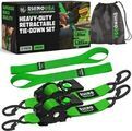 TDRSRE2X10GRNR - : 2" x 10' Retractable Ratchet Straps for RHINOUSA Image
