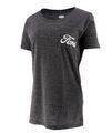 201861 - : Ford Script Womens Charcoal Gray Pocket Short Sleeve T-Shirt for Ford Image