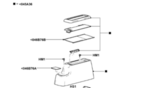 3F2Z17045A36CAC - Body: Console Assembly for Ford Image