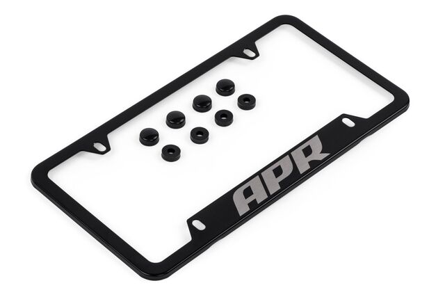 A1000010 - : APR LICENSE PLATE FRAME - THICK, BLACK W/ HIDERS for APR Image