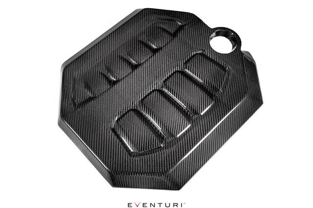 EVEEA8884CFENG - : Eventuri VW Golf MK8 GTI / R Black Carbon Engine Cover for Eventuri Image