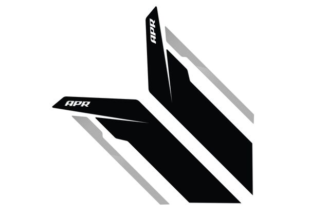 PM100334 - : APR SIDEBURNS - BLACK APR / SILVER STRIPE for APR Image