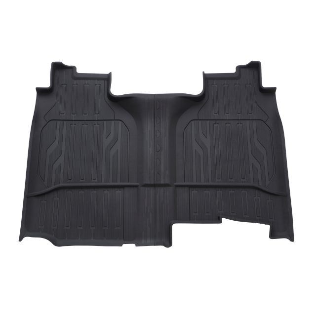 84333637 - Interior: Crew Cab Second-Row Interlocking Premium All-Weather Floor Liner in Jet Black for GMC: Sierra 1500, Sierra 1500 Limited, Sierra 2500 HD, Sierra 3500 HD Image