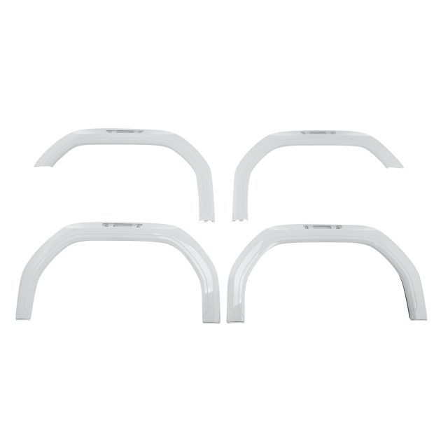 84848536 - : Front and Rear Fender Flare Set in Summit White for GMC: Sierra 2500 HD, Sierra 3500 HD Image