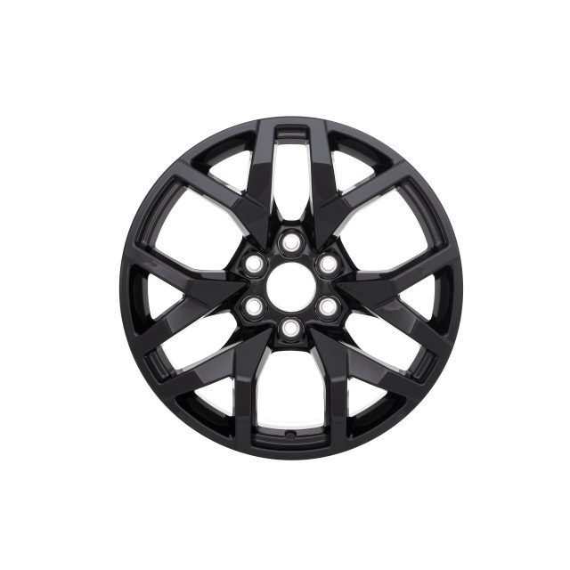 84582671 - Wheels: 20x9-Inch Aluminum Multi-Spoke Wheel in High Gloss Black for Chevrolet: Tahoe | GMC: Sierra 1500, Sierra 1500 Limited, Yukon, Yukon XL Image