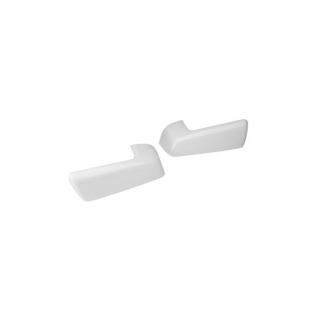 84612941 - Exterior: Outside Rearview Mirror Covers in Summit White for Chevrolet: Silverado 1500, Silverado 1500 LTD | GMC: Sierra 1500, Sierra 1500 Limited Image