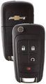 20873620 - : Folding Style Door and Ignition Key with Keyless Entry Transmitter and Bowtie Logo for Chevrolet: Equinox, Sonic, Trax Image
