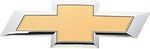 23236301 - : Gold Front Grille Bowtie Emblem with Chrome Outline for Chevrolet: Silverado 1500, Silverado 1500 LD Image