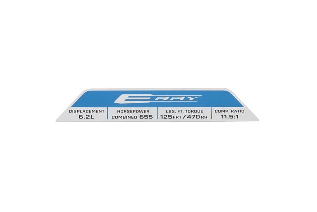 87818059 - Exterior: Engine Specification Plaque for E-Ray for GM Image