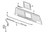 85011747 - : Sliding Glass for Chevrolet: Silverado 1500, Silverado 1500 LTD, Silverado 2500 HD, Silverado 3500 HD | GMC: Sierra 1500, Sierra 1500 Limited, Sierra 2500 HD, Sierra 3500 HD Image