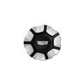 86527281 - : Bright Finish Lug Cover with Center Cap in Black with Monochromatic Cadillac Logo for GM Image