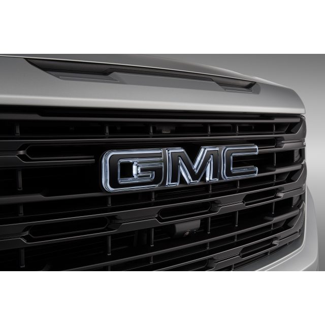 85018669 - Exterior: Front Illuminated GMC Emblem in Black for GMC: Sierra 1500, Sierra 2500 HD, Sierra 3500 HD Image