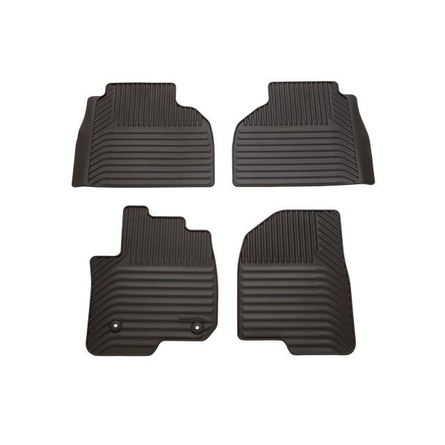 84521603 - Interior: Crew Cab First- and Second-Row Premium All-Weather Floor Mats in Atmosphere for Chevrolet: Silverado 1500, Silverado 1500 LTD, Silverado 2500 HD, Silverado 3500 HD | GMC: Sierra 1500, Sierra 1500 Limited, Sierra 2500 HD, Sierra 3500 HD Image