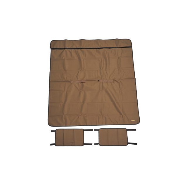 19354228 - Interior: Rear Bench Seat Cover in Brown by CURT for Buick: Enclave, Encore, Encore GX, Envision, Envista | Cadillac: Escalade, Escalade ESV, LYRIQ, XT4, XT5, XT6 | Chevrolet: Avalanche, Blazer, Blazer EV, Colorado, Equinox, Equinox EV, Silverado 1500, Silverado 1500 LD, Silverado 2500 HD, Silverado 3500 HD, Suburban, Suburban 1500, Suburban 2500, Suburban 3500 HD, Tahoe, Trailblazer, Trailblazer EXT, Traverse, Trax | GMC: Acadia, Acadia Limited, Canyon, Envoy, Envoy XL, Envoy XUV, Sierra 1500, Sierra 1500 Classic, Sierra 1500 Limited, Sierra 2500 HD, Sierra 3500 HD, Terrain, Yukon, Yukon XL, Yukon XL 1500, Yukon XL 2500 Image
