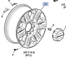 84742708 - Suspension: Wheel, Alloy for GMC: Sierra 2500 HD, Sierra 3500 HD Image