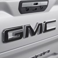 86539816 - Exterior: GMC Emblems in Black (for Vehicles with MultiPro Tailgate) for GMC: Sierra 1500, Sierra 1500 Limited, Sierra 2500 HD, Sierra 3500 HD Image