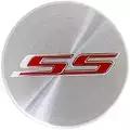 19351757 - : Center Cap in Brushed Aluminum with Red SS Logo for Chevrolet: Camaro Image