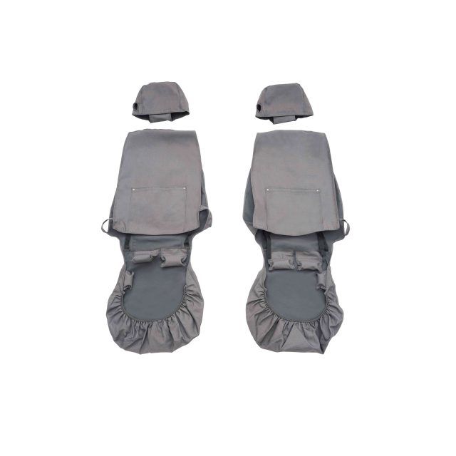 86308144 - : Protective Front Bucket Seat Covers With Carhartt Logo for Chevrolet: Silverado 1500, Silverado 1500 LTD, Silverado 2500 HD, Silverado 3500 HD | GMC: Sierra 1500, Sierra 1500 Limited, Sierra 2500 HD, Sierra 3500 HD Image